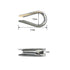 Eowpower 100 Pieces 1/8 inch Wire Rope Aluminum Sleeves Cable Crimps & 16 Pcs M3 Stainless Steel Thimbles
