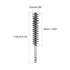 5Pcs Bore Brush Stainless Steel 15mm Dia Cleaning Twisted Wire Brush Tube Pipe Cleaner with Handle 1/4 Inch Hex Shank for Tubes, Ports, Bearings