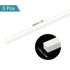 MECCANIXITY 5Pcs White ABS Plastic Rod Square Solid Bar 1/16" x 20" for Handwork Model Material, DIY Sand Table,