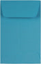 JAM PAPER #1 Coin Business Colored Envelopes - 50/Pack - 2 1/4 x 3 1/2 - Blue Recycled