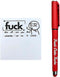 Fresh Outta Fucks Pad and Pen Set, Funny Sticky Notes and Pen, Novelty Gift for Friends, Fun Desk Accessory