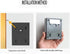 cakuuma 2 IP65 LED Solar Wall Light UP and Down Illuminate Outdoor Sunlight Sensor Lamp Waterproof Modern Nordic Style
