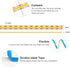 5V 3.28FT 320LEDs 3000K 8mm Dimmable 90+ 3M 3D BTF-LIGHTING FCOB COB FOB LED Strip Lights USB Powered Warm White Width