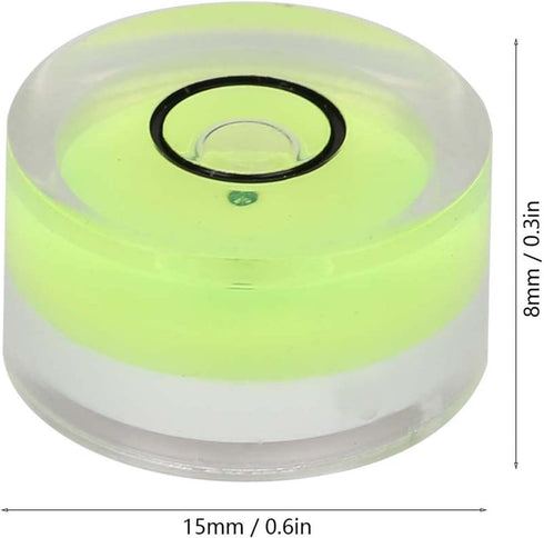Mini Balance Bubble, 5Pcs 15mm Diameter Round Bubble Level, Water Level Measuring Tool for Electronic Scales
