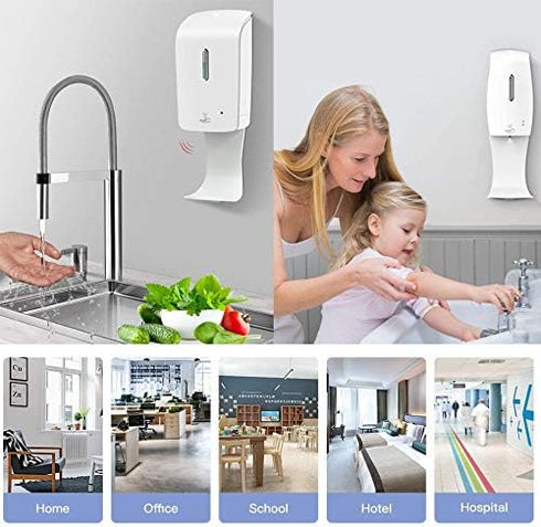 ZZBD (White,2pcs) Hand Soap Tray, Wall Mount Drip Tray for Automatic Hand Sanitizer Dispenser Wall Mount, Hand