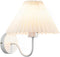 Wall Sconces Indoor Wall Light Fixtures with Pleated Fabric Shade Bathroom Vanity