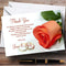 The Card Zoo Orange Coral Peach Rose Rings Personalized Wedding Thank You Cards