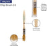 Pro Grade Chip Paint Brushes, 24 Ea 1/2 Inch Light Brown Chip Paint Brush