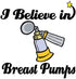 3dRose 6 Inch I Believe in Breast Pumps Ceramic Tile