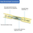 100 Pcs Yellow Heat Shrink Butt Connectors, 12-10 AWG Waterproof Crimp Terminals for Automotive, Marine Wiring