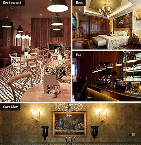 4W G45 Dimmable Bulb G45 Bulbs E26/E27 Light,G14/G45 Shape,E26/E27 Glass,2300K Pack 6 LED Filament LED Vintage Edison