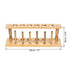 uxcell Wooden Test Tube Holder Rack 6 Wells 6 Pins for 16-20mm Centrifuge Tubes 2Pcs
