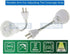 AllAboutAdapters Motion-Activated LED Night Light for AC Outlet Plug-in White