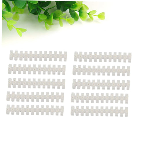 12 20pcs 10a ABOOFAN Position Terminal Block High-Toughness Plastic Brass Firmware Screw Terminal Strip Cable Connector