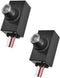 ZDRU 2Pcs Hard-Wired Post Eye Light Control Sensor, 100-277V Auto On/Off, Outdoor Waterproof