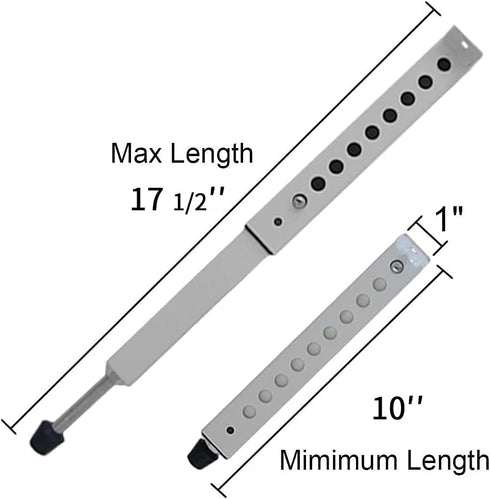10" 17 1/2" JEACENT AC Security Window Lock Bar, Window Security Bars - Sturdy Steel, Extends from to for Sliding