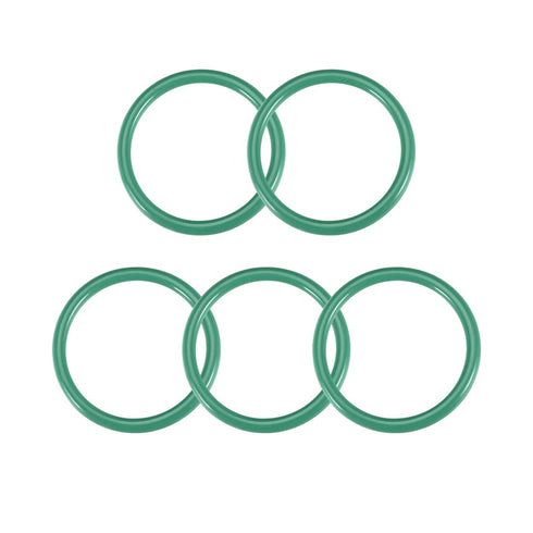 uxcell Fluorine Rubber O-Rings, 43mm OD 36mm ID 3.5mm Width FKM Seal Gasket for Machinery Plumbing, Green, Pack of 5