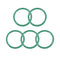 uxcell Fluorine Rubber O-Rings, 43mm OD 36mm ID 3.5mm Width FKM Seal Gasket for Machinery Plumbing, Green, Pack of 5