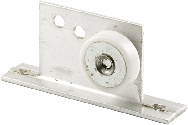 Prime-Line M 6035 Tub Enclosure Roller and Bracket Assembly, 3/4 In. Flat Edge Nylon Tire, 2 Pack