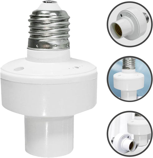 E27 Bulbs Outanaya Voice Control Lamp Holder Socket Smart Voice Activated Light Socket Compatible with Led Incandescent