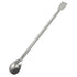Maxmoral 2PCS Extended 30cm/11.8 inch Sampling Spoon, 2 in 1 Stainless Steel Lab Spoon Spatula, Reagent Sampling Tool
