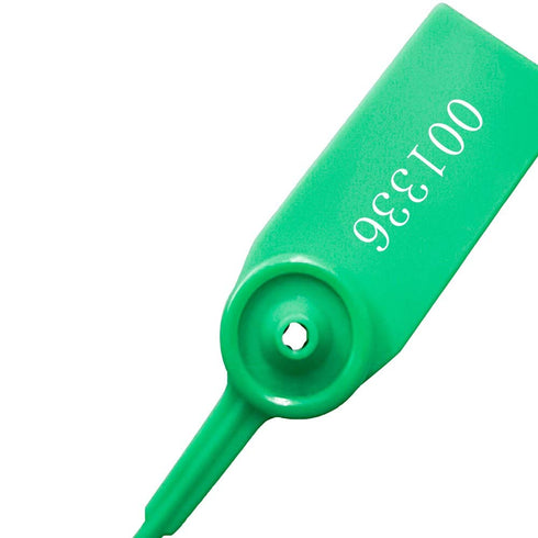 Plastic Numbered Security Seal Pull Tight Padlock, Tamper Proof Tie, Disposable Self-Locking Seals 11” Length, 100pcs