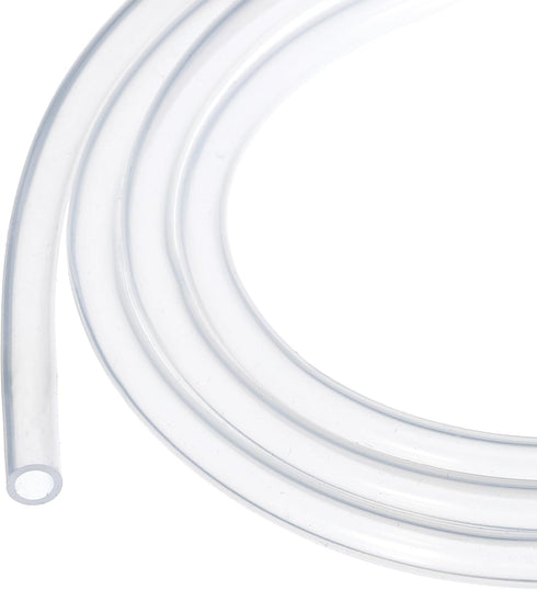 10ft Clear Silicone Tubing 3/16" ID x 5/16" OD, 5mm x 8mm Industrial Plastic Hoses for Pump Siphoning Irrigation
