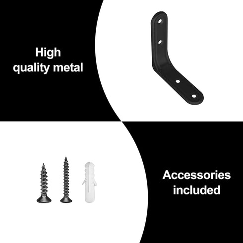 Joyangy 8pcs 3 Inch 90 Heavy Duty L Brackets - Degree Wall Mount Right Angle Corner Braces for Shelves, Wood, Cabinets