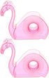 SEWACC Pink Flamingo Tape Dispenser with Clear Tape, Decorative Flamingo Shaped Washi Cutting Tool
