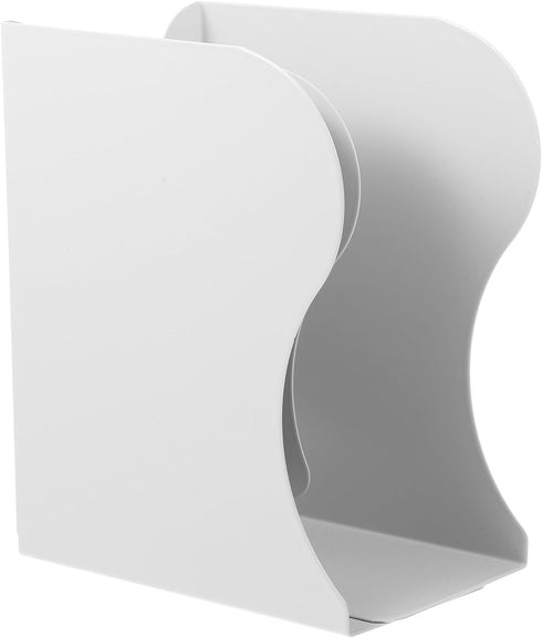 HEMOTON Retractable White Metal Book Holder and Desktop Bookshelf Organizer Large Adjustable