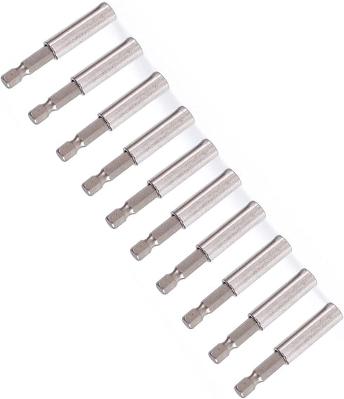 Magnetic Extension Socket Drill Bit Holder, 10pcs 1/4" Hex for Power Tools