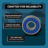 PGN (10 Pack) R6-2RS Bearing - Lubricated Chrome Steel Sealed Ball Bearing - 3/8" x 7/8" x 9/32 with Rubber Seal & High
