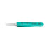 Excelta Stainless Steel Tweezers, 5.25" Straight Tapered Flat Point, Anti-Static Grip for SMD & Lab Use