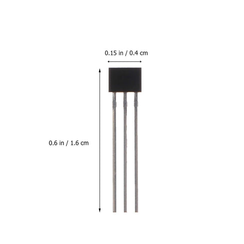 ULTECHNOVO 100pcs A3144 3144 Hall Effect Sensor for High-Temperature Operation