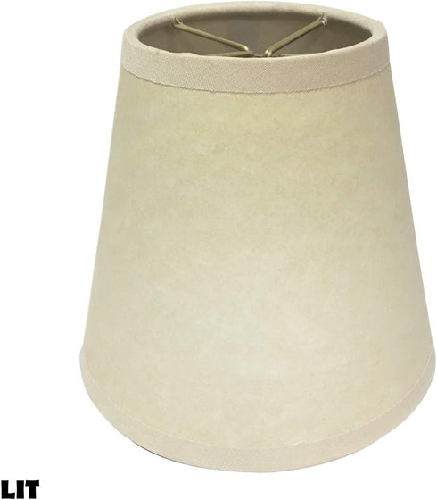 CS-953-5BG/P 3 5 4.5, Royal Designs, Inc. Hardback Parchment Empire Chandelier Shade, x x Beige