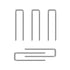 DFD 40 (0.75 0.19") Pieces Shutter Replacement Staples Plantation Shutter Repair Parts Plantation Shutter Staples