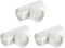 uxcell 1-1/4" PVC Tee, 3 Pcs 3 Way Elbow Connector Furniture Grade