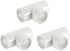 uxcell 1-1/4" PVC Tee, 3 Pcs 3 Way Elbow Connector Furniture Grade