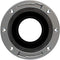 Oatey 43494 Fast Set Black ABS Stainless Steel Ring Closet Flange - 3-Inch x 4-Inch