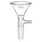 Glass Filter Funnel, Borosilicate Suction Funnel with 90mm Top Outer Dimension and 24/40 Inner Joint