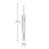 Excelta Ultra Fine Point Tweezers, Mini Straight Tapered, 4.25" Anti-Magnetic Stainless Steel