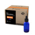 The Bottle Depot - 24 Pack - 1 oz Glass Bottle with Dropper - Blue - 20-400 Neck Finish - Boston Round Bottles - UV Rays Protection