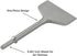 4 Inch Wide Pneumatic Chisel Bit, 0.401 Inch Shank Air Chisel Bit for Tile & Thinset Scaling, Wall and Floor Scraper