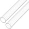 12" Clear Plastic Rigid Pipe, 7mm x 10mm Acrylic Tube for Plumbing, Hydraulics, DIY, 2Pcs