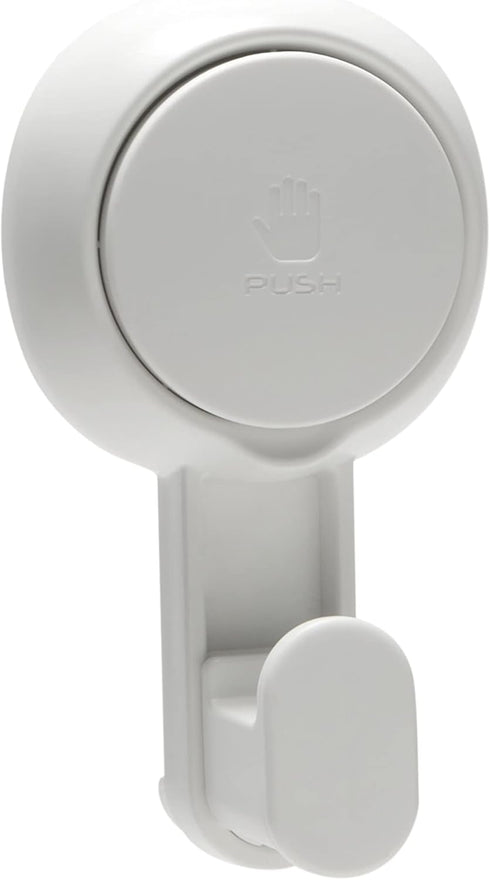Bath Bliss Power Lock Gel-Suction Hooks, 2 Pack for Shower and Bathroom, White