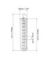 QWORK Lab Slotted Mass Set, Chromium-Plated Metal Weights, Total 1000g - Includes 9 Weights (100g Each) & Hanger
