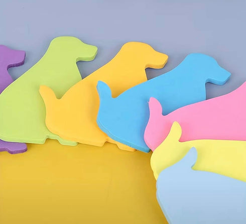 Dog Shaped Sticky Notes, 7 Bright Colorful Animal Sticky Memo Pads, 30 Sheets/Pad for Reminders