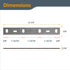POWERTEC 6 Inch Jointer Blades - Replacement for Porter Cable PC160JT Jointer, Set of 2 for PC37072 Jointer Knives