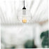 PRETYZOOM Clear Glass Globe Pendant Light Shade Dual Opening Chandelier Replacement Cover for Wall Sconces Easy Access