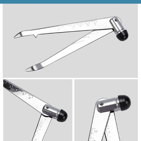 Hammer 5.5"L Percussion Reflex with Graduated Scale, Stainless Steel Diagnostic Tool for Neurological Examination